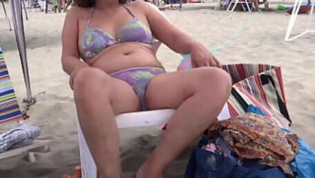 My Wife Makes Me Cuckold For The First Time On The Beach With Our Nephew